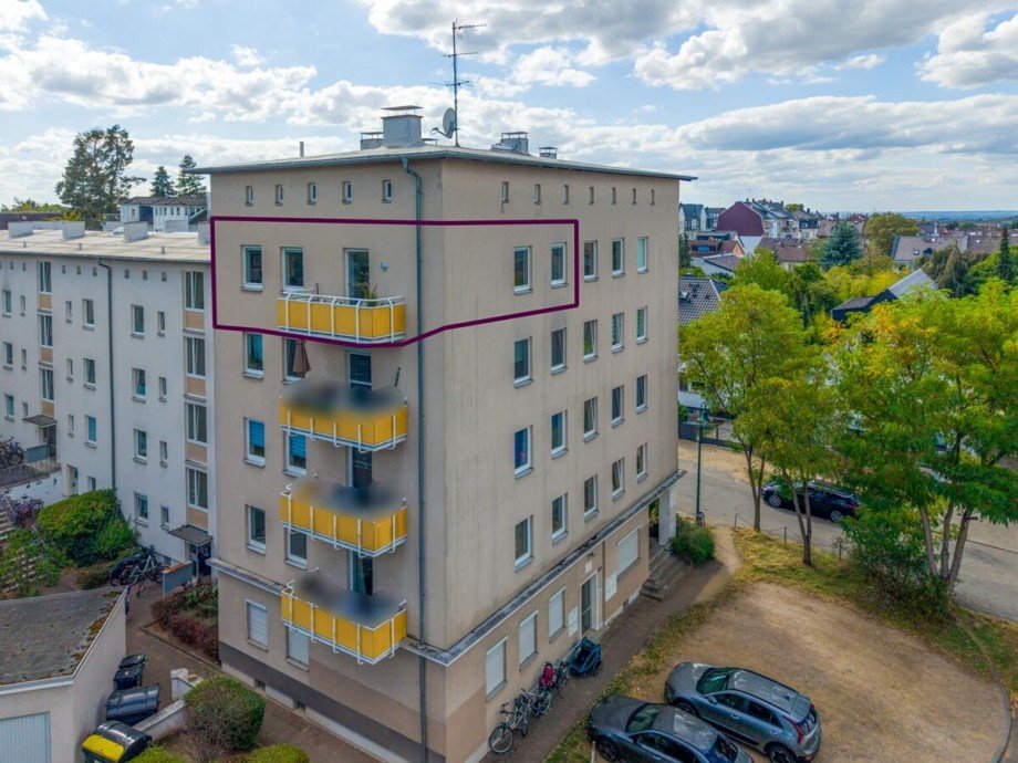 Drohne 1 Etagenwohnung Darmstadt