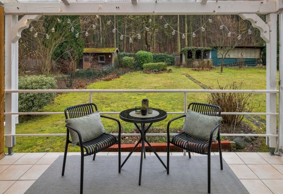 Haus 1 - EG Waldblick von Terrasse Haus M�hltal / Trautheim