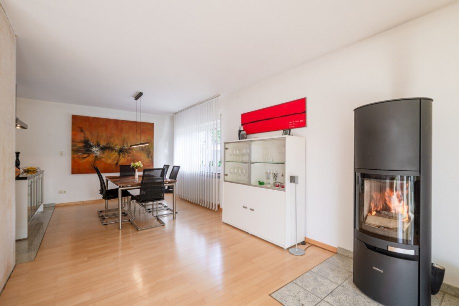 Moderner Olsberg Kaminofen Einfamilienhaus Modautal