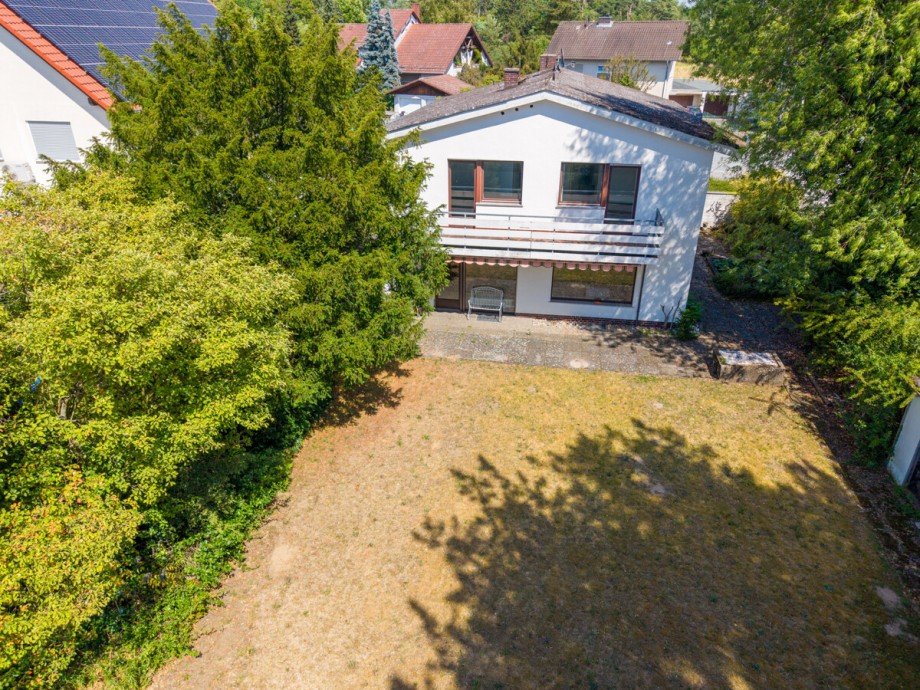 Hausansicht vom Garten 1 Einfamilienhaus Pfungstadt