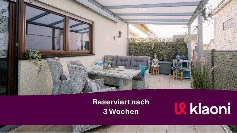 Reserviert 1 Erzhausen Etagenwohnung Einziehen und wohlf�hlen: Familienfreundliche Wohneinheit mit �berdachter Terrasse
