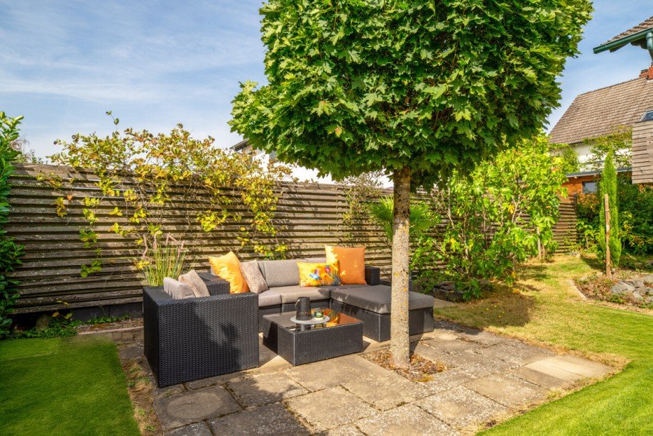 Garten mit Sitzecke Einfamilienhaus Modautal